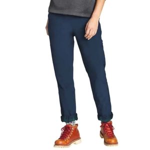 NWOT ☆ Eddie Bauer Navy Fleece Lined Pant Size 18